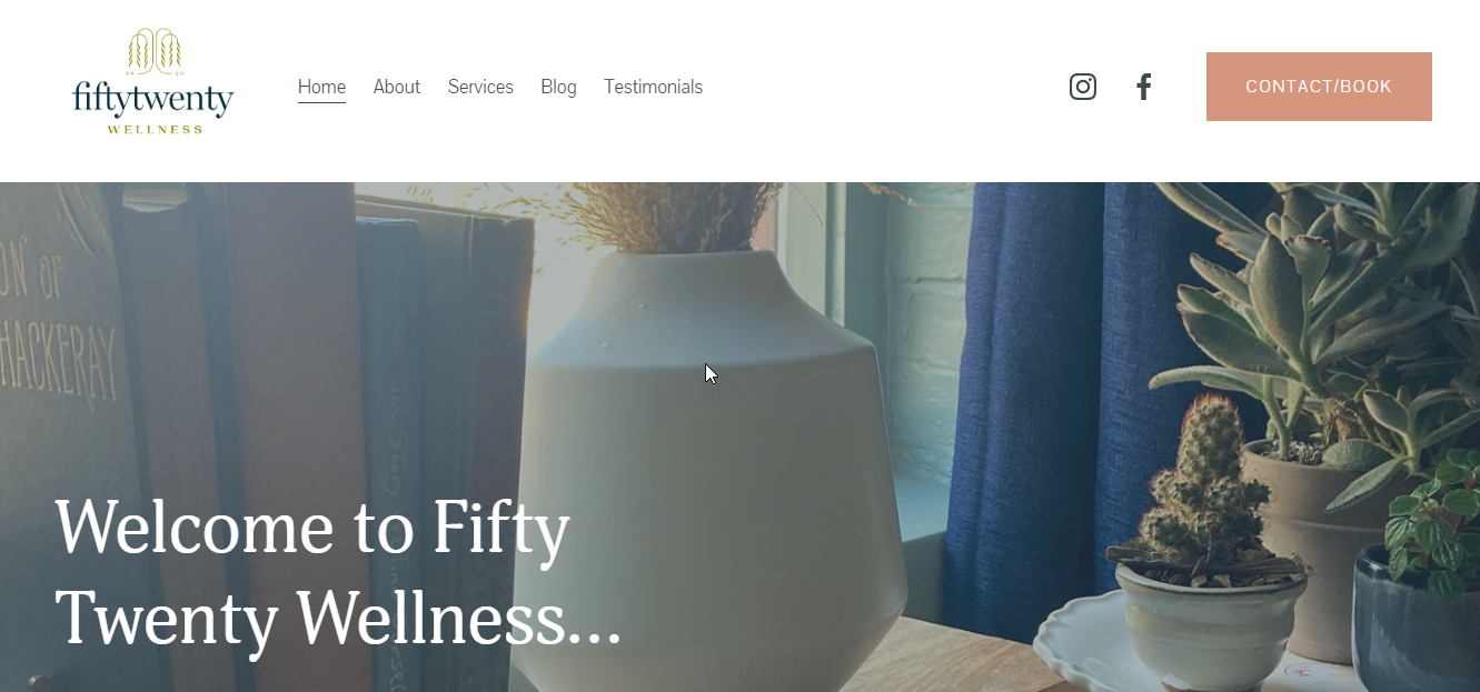 Fifty Twenty Wellness Front Page